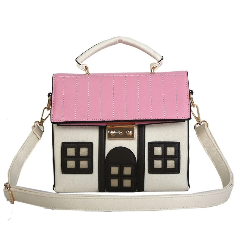 Crossbody Shoulder Bag Kawaii Japanese School Bag JK Uniform Shoulder Bags Cartoon Cute Little House