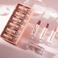 HANDAIYAN Vegan Makeup 6 Color Red Lipstick Set Velvet Lip Gloss Base Long Lasting Matte Lipstick Private Label Waterproof