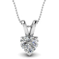 CAOSHI Diamond Pure White V Heart Lovely Pendant Necklace Women Lady Wholesale Hot Plain CZ Sweet Heart Necklaces