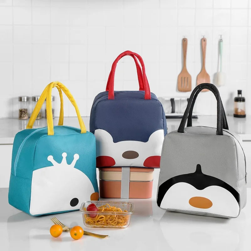 New Large Capacity Portable Thermal Insulation Bag Cartoon Cute Fun Insulation Lunch Box Bag