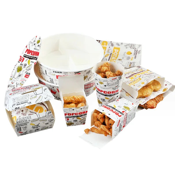 Manufacturer Disposable Burger Box French Fries Box Fried Chicken Box