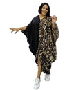 Fashion Nigerian Traditional Dresses V-neck Ladies African Dress Ligature Boubou Femme