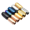 Stainless Steel  Clasps End Hole 5mm 6mm 8mm for Leather Cord  Bracelet Buckle DIY Connectors Jewelry Making