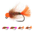 Barbless Fly Jig Hook for Fly Fishing Tungsten Bead Czech Nymphing Bait for Trout and Salmon in Rivers and Lakes