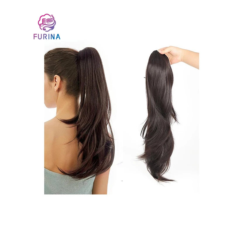 Soft Natural and Realistic Smooth Multiple Colors Drawstring Ponytail Beauty Hair Extensions for Women