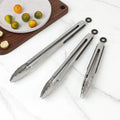 Stainless Steel Food Tongs Steak Clip Anti Scalding Clip Small Gold Food Tong for Kitchen Serving