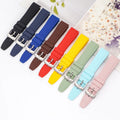 Curved End Watch Strap for Rolex for Moonswatch 20mm 22mm Silicone Watchband Rubber Watch Bands