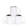 300ml Outdoor Camping Travel Portable Stainless Steel Coffee Cup Mug Sublimation Blank Double Walled Carabiner Mug with Handle