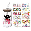 5000+ Wholesale Popular UV DTF  16 oz Libbey Wraps Transfers 16oz Custom UV DTF Cup Wraps Ready to Ship Tumbler Logo Customized