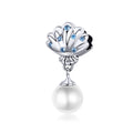 925 Sterling Silver Tropical Shell Locket Charm Factory DIY Bracelet Bangle Jewelry Making Pearl Beads for SCC1155
