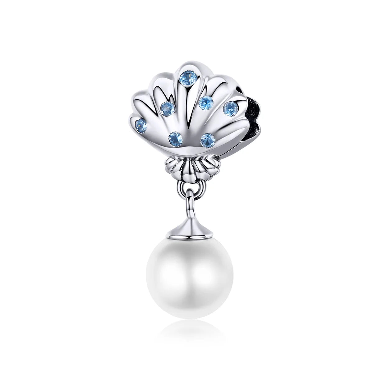 925 Sterling Silver Tropical Shell Locket Charm Factory DIY Bracelet Bangle Jewelry Making Pearl Beads for SCC1155