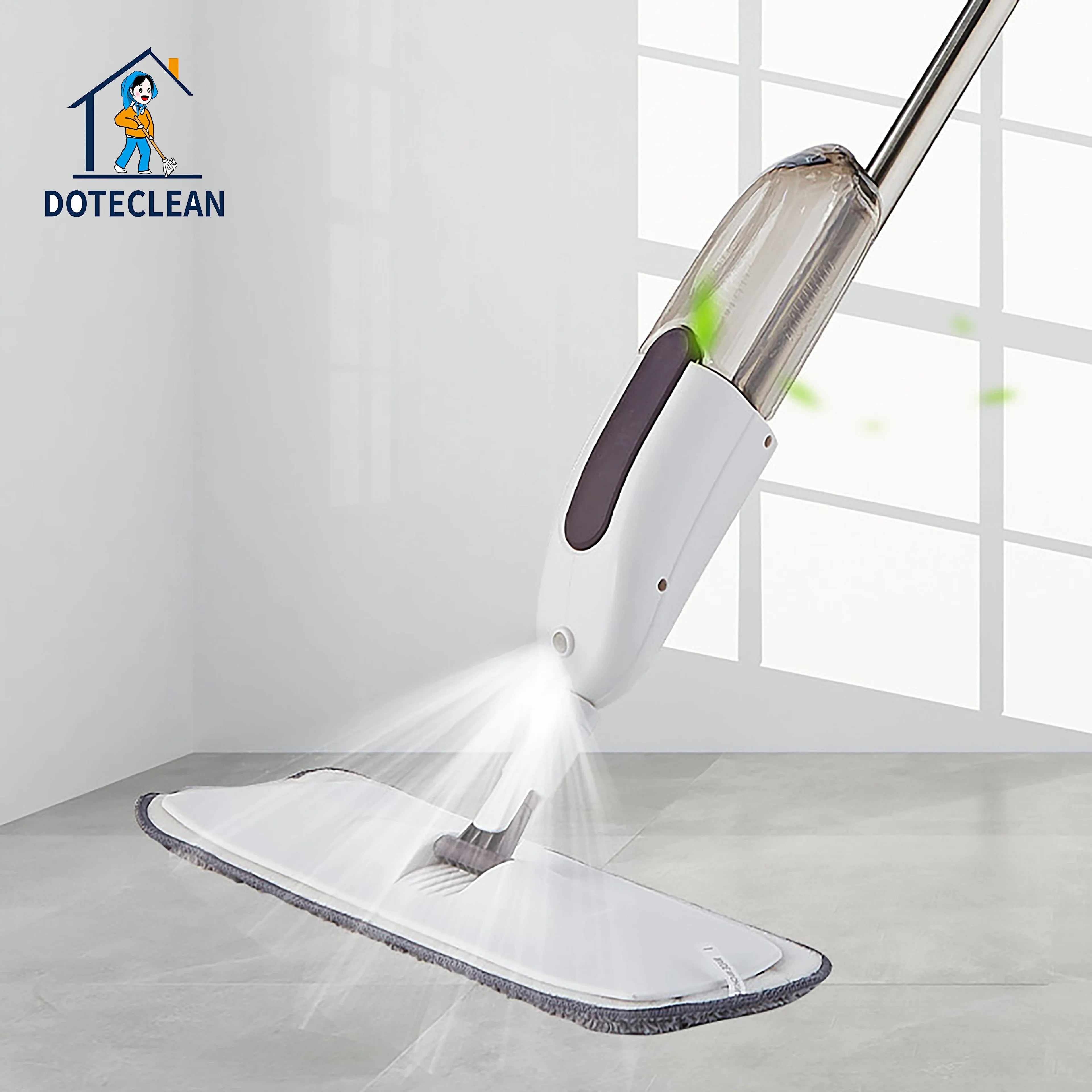 2026 Best Selling Water Spray Mop with Microfiber Cloth for Floor Window House Kitchen Cleaning with 360 Rotary Head