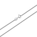 Factory Wholesale 1mm Thick Wheat Chain Spiga Chain 925 Silver Sterling Chains Necklace