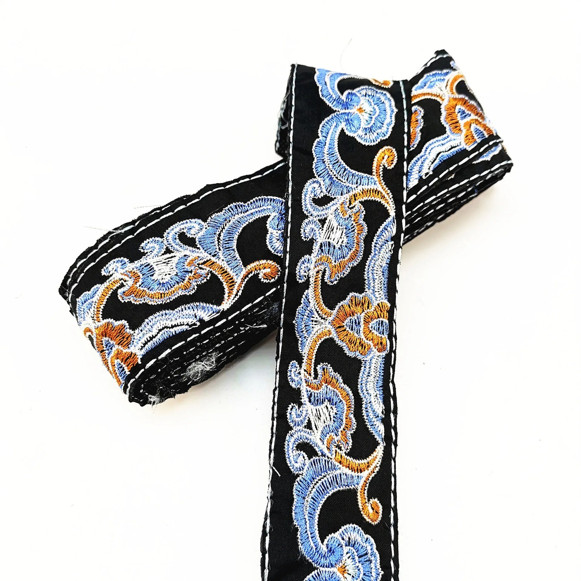 Deepeel RD137 4cm Sewing Tape Clothing Accessories Decorate Webbing Ribbon Polyester Embroidered Webbing