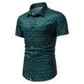2025 New Men's Casual Short Sleeve Shirt Brand Fashion Printed Shirt Men