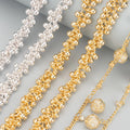 C87 1m/lot DIY Chain 18k Gold Plated Metal Jewelry Accessories Plastic Charm for Bracelet Necklace Making for Jewelry Creativity MegaBDM