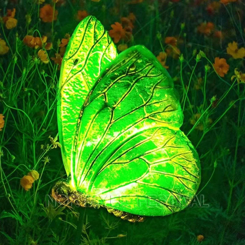 3D Butterfly Sculpture Light LED Motif Lights Luminous Lamp Customized Landscape Lighting Design Shopping Mall Hotel Decoration