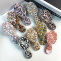Hildren's Eco-Friendly Mini Handle Brush Fashionable Portable Plastic Geometric Design Cute Design