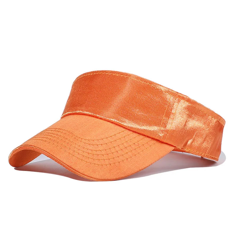 Sewingman B0348C New Arrival Adjustable Satin Summer Hat Sun Visor Cap for Adult