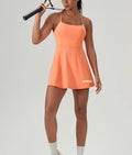 Women Tennis Dresses Jumpsuit Tennis Fitness Dress Skirt Sportswear Tennis Golf Fitness Yoga Workout Clothing Sets Outfits Skirt