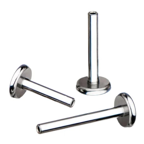 Lotus Manufacturer Titanium Push-In Threadless Base Bar Post Studs Pin Round Star Heart Flower Earrings Piercing Tool Jewelry