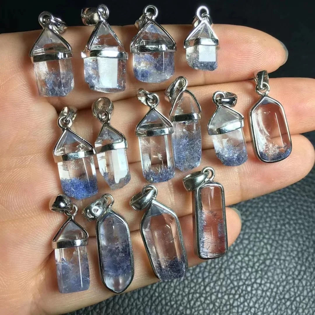 Hand Crafted 925 Sterling Silver Natural Dumortierite Pendant
