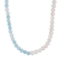 New Dainty Unique New Natural Pearls Layered Gold Chain Turquoise Stone Beaded Jewelry Choker Necklace for Men Women