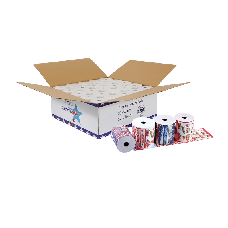 cheap price 57x30mm thermal paper rolsl for pos paper machine