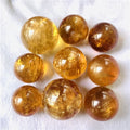 Wholesale Natural Yellow Iceland Spar Balls Orange Calcite Rainbow Spheres for Decoration