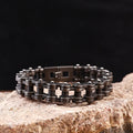 Vintage Man Jewelry Bicycle Bracelet Stainless Steel Man Bracelet Retro Black Bike Chain Bracelet for Man