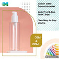 Premium Materials Transparent Skincare 300ML Bottles Plastikflasche Leakproof Beauty Makeup Containers Cosmetics Bottles