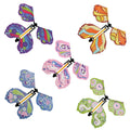 Magic Wind up Flying Great Surprise Gift Butterfly in the Book Rubber Band Powered Magic Fairy Flying Toy Great Surprise  X4288