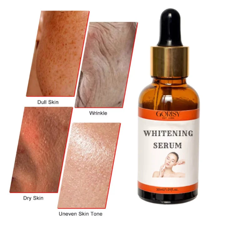 Private Label Arbutin Nicotinamide VC Azelaic Acid Liquid Facial Whitening Serum Anti-Aging Skin Essential Oil Essences for Face