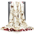 Wholesale Hijab Muslim Head Scarfs for Women Satin Square Silk Scarf 90*90