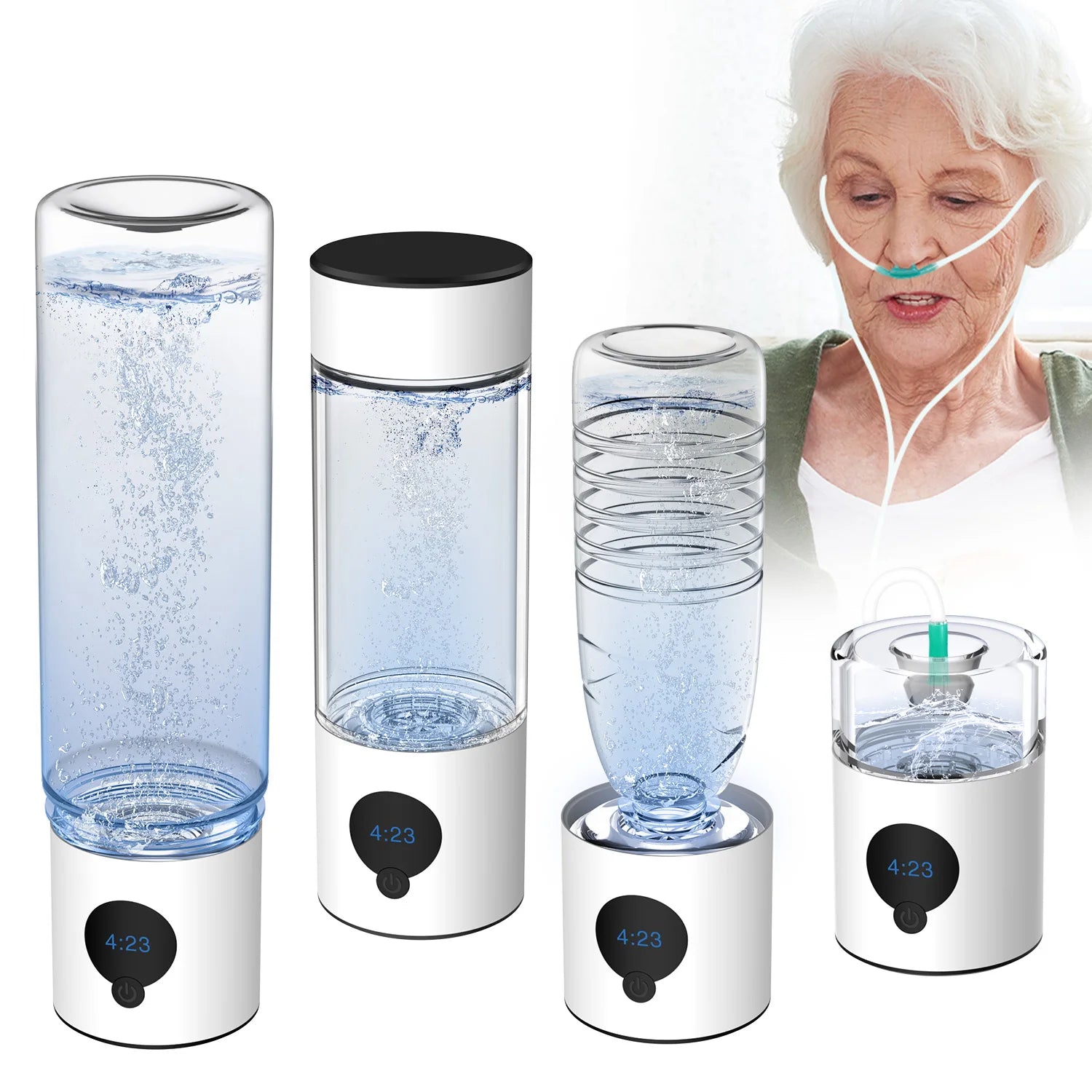Factory Wholesale BPA Free Large Hydrogen Water Bottle Portable Hydrogen Generator Hydrogen Gas Generator Portable