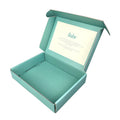 High Quality Thick Turquoise Paper Box Mailing Box for Baby Clothing Packing