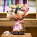 INUNION Double-Sided Waterproof Flower Wrapping Paper Solid Colors Plastic for Gifts Packaging & Craft Projects
