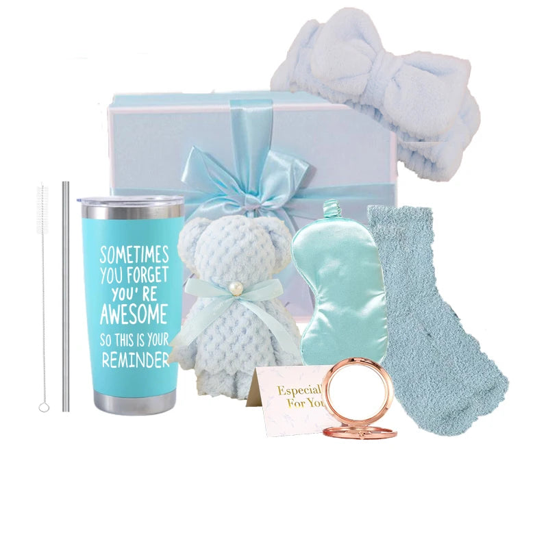 2025 Get Well Soon Gift Box with Eye Mask  Anniversary Gift Souvenir Items for Bride Maid of Honor Wedding Towel Birthday Gift