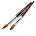 Hot Sale 100% Kolinsky Sable Acrylic Nail Brush Wood Handle Acrylic Handle Custom Logo Kolinsky Nail Art Brushes