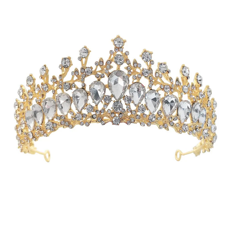 Custom Large Rhinestone Crystal Tiara Crown Beauty Pageant Miss Universe Royalty for Queens Wedding Anniversary Engagement