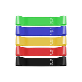 Libenli Best Seller 100% Natural Latex Custom Fitness Sports Exercise Resistance 25 cm Long Mini Loop Bands Set of 5 Pcs