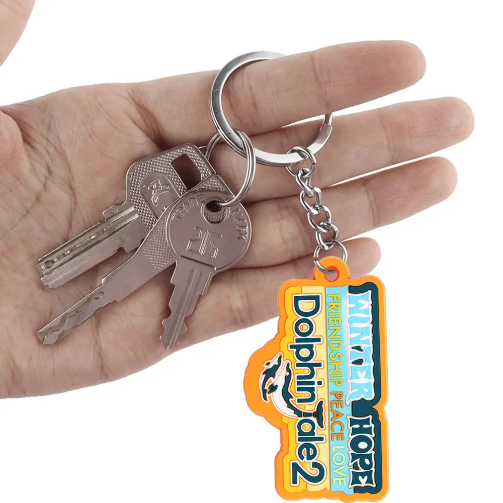 Custom Logo 3D PVC Keychains Unique Advertising 3D Rubber Promotional Gifts for Business & Personal Use