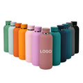 Customize Logo 350ml 500ml 750ml 1L Sport Travel Bottle Rubber Painting Stainless Steel Water Bottle
