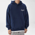 Custom Streetwear Hoodies Plain Pullover Oversized Hoodie Men's Street Heavyweight Hoodie No Drawstring