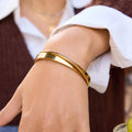 Jewelry for Women US Gold-Plated Stainless Steel Bracelet Set 2pcs Luxury High-End Jewelry Cross-Border Model JDB0309012-2pcs