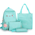 Custom New Canvas Fashion Casual Female College School Students Book Bag Set Backpacks for Girls MegaBDM