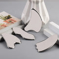 Bulk Custom Logo Metal Gua Sha Board Long Scraping Facial Massage Teeth Body Guasha Massage Tool Stainless Steel Face Gua Sha