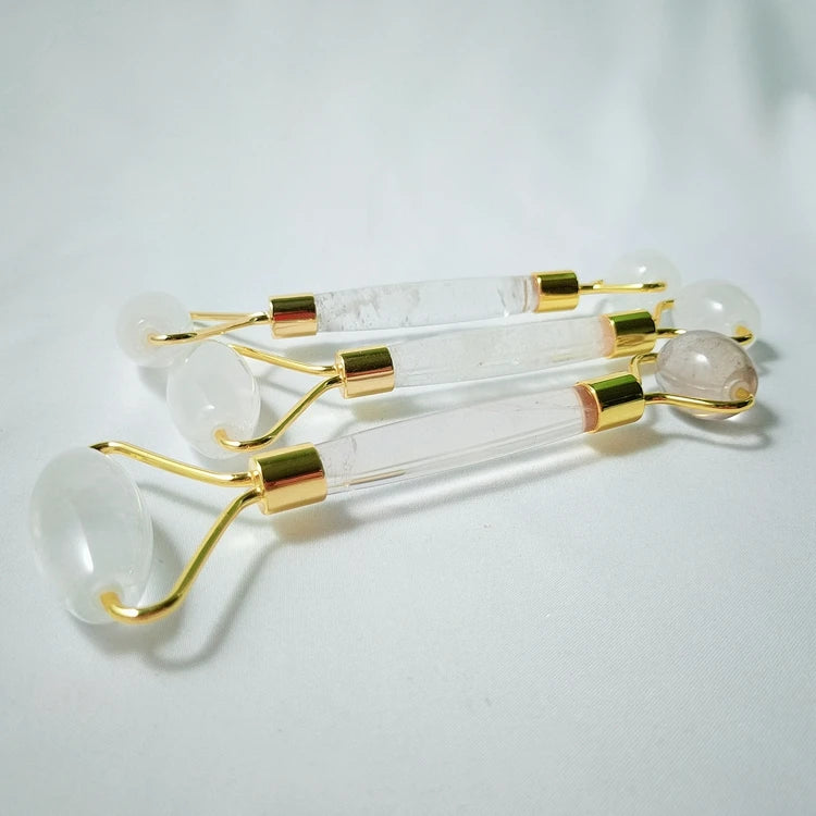 Diy Top Quality clear Quartz Jade Roller Beauty Balls and Gua Sha Skin Care Products