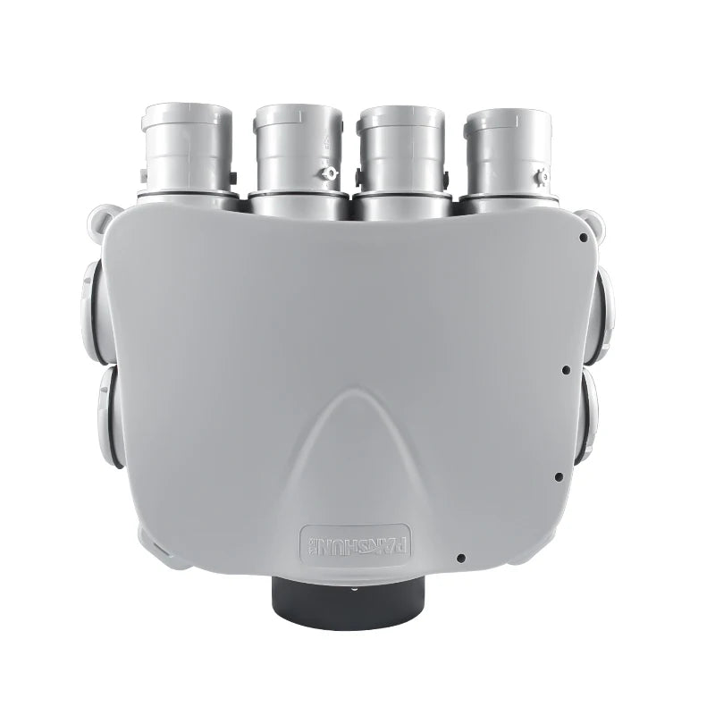 Modern 1-In-8 ABS Ventilation Distribution Box Anti-Corrosion for Outdoor Use HVAC Systems Hotels Living Rooms Hospitals Gyms