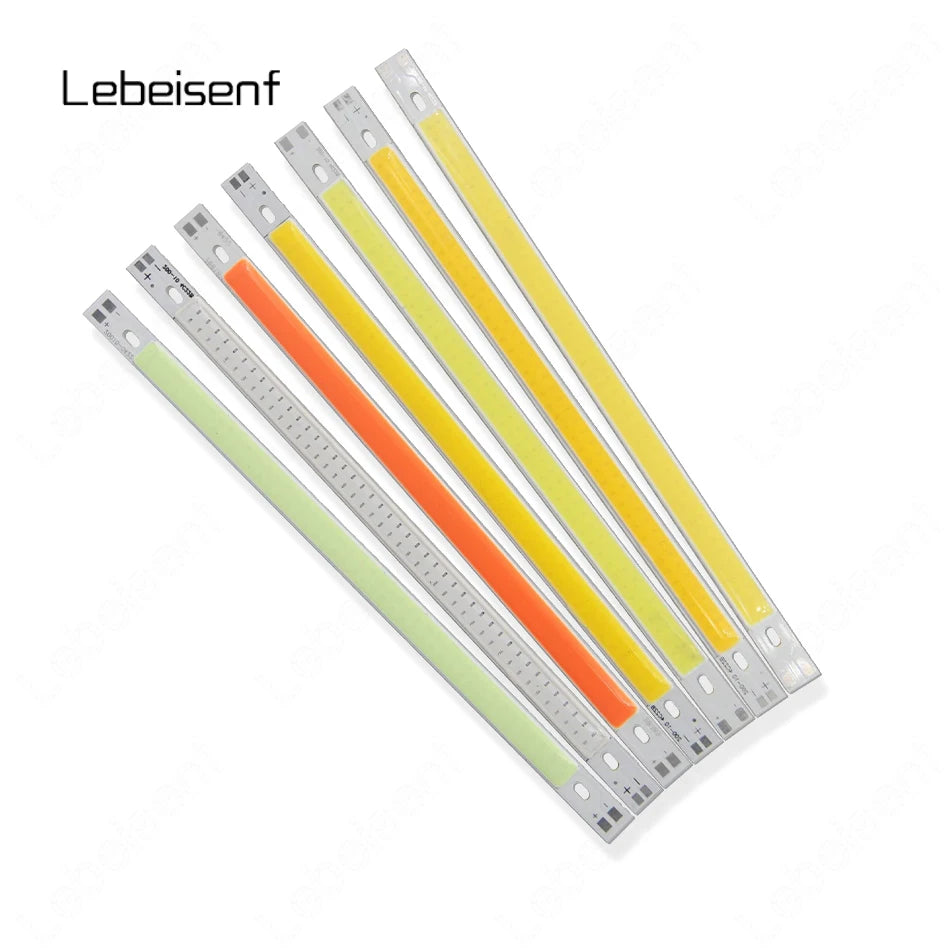 200mm*10mm DC12-14V 900mA 10W LED COB Chip Integrated Aluminium Light Panel(7-colours) for Low Voltage LED Car Reading Lights